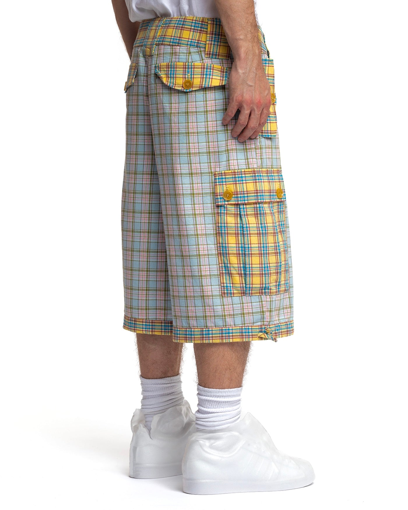 Plaid Cargo Shorts