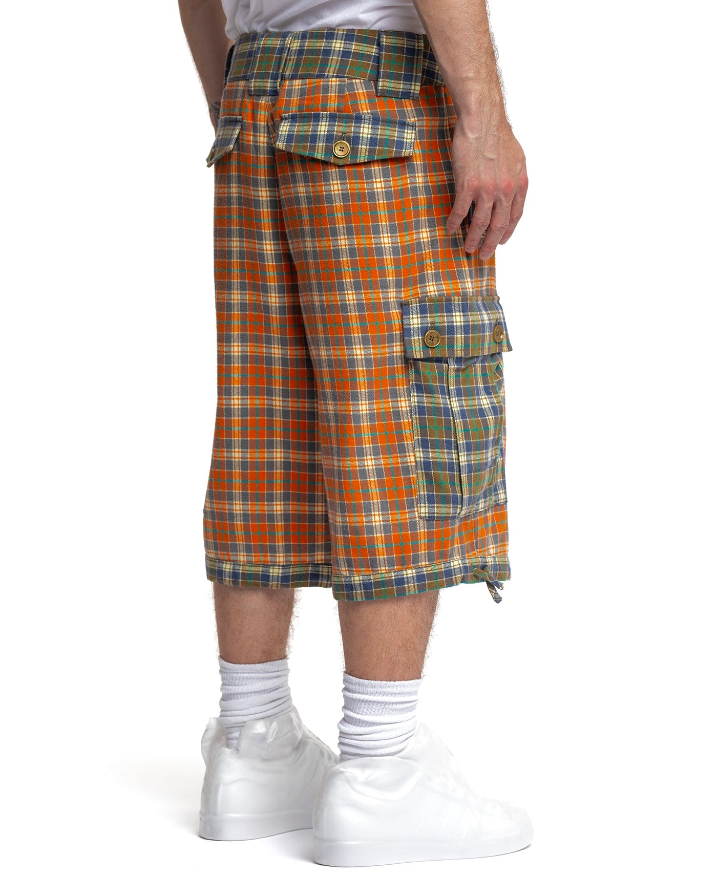 Plaid Cargo Shorts
