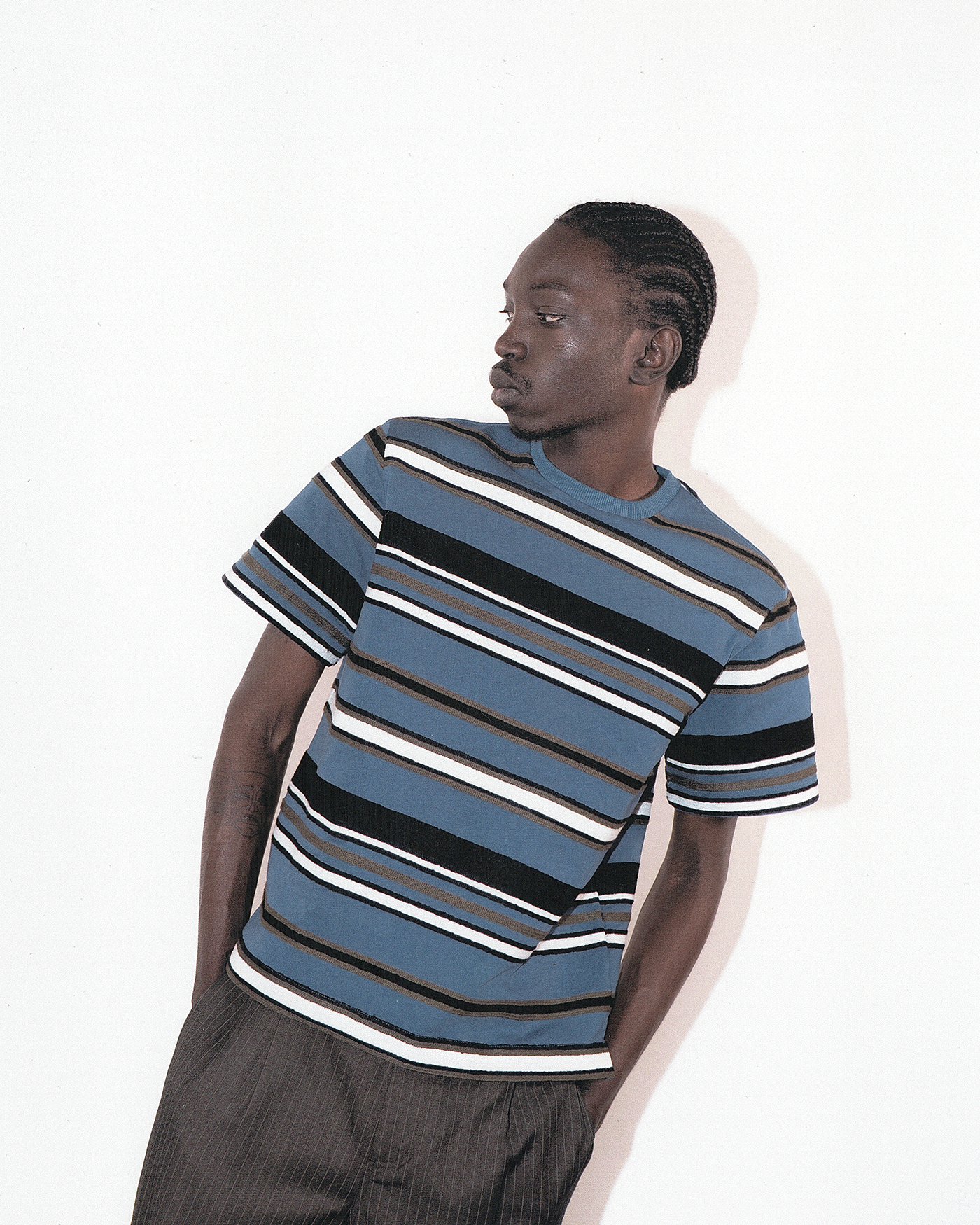 Stripe Chain Stitch T-Shirt