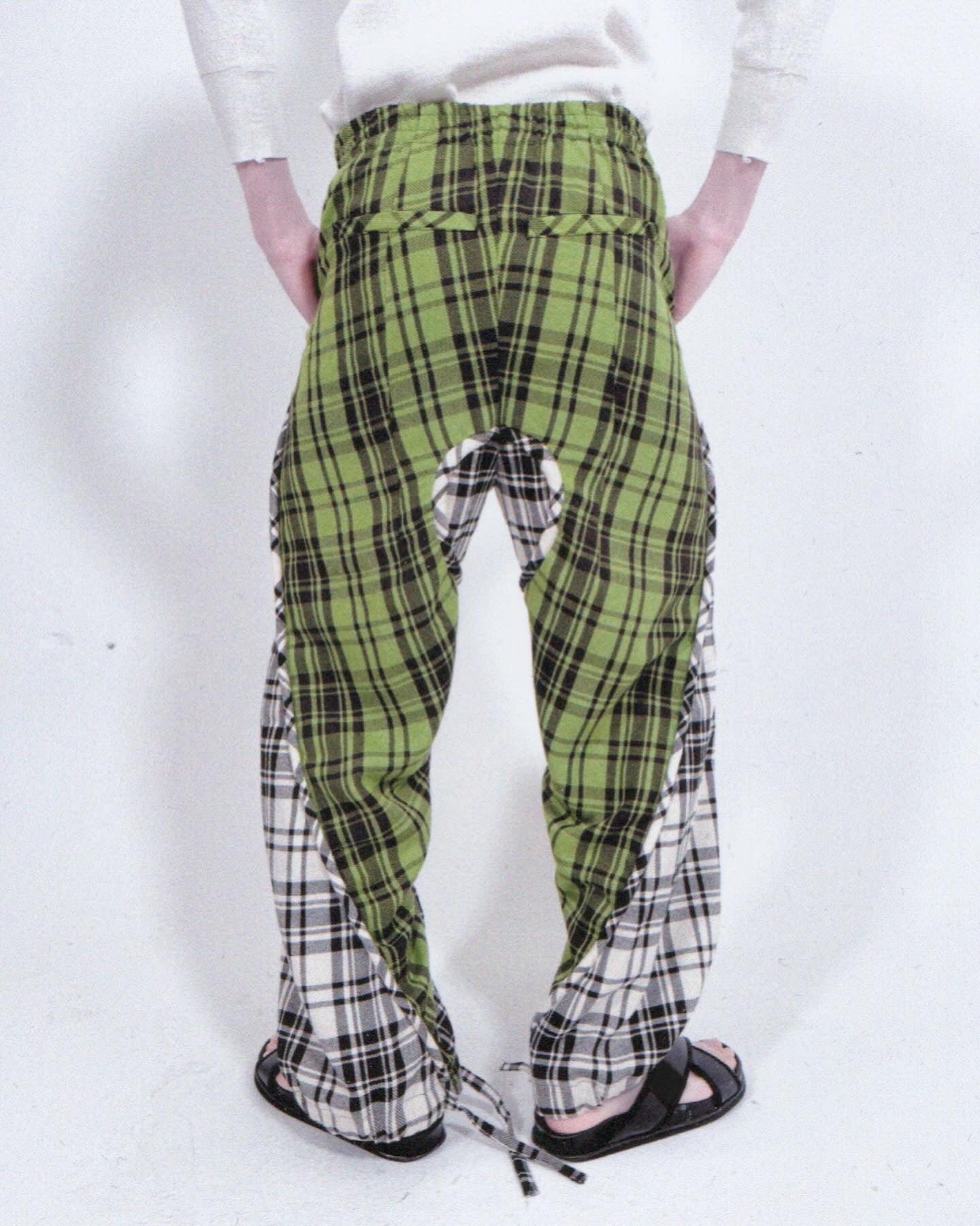 Plaid Piping Lounge Pants