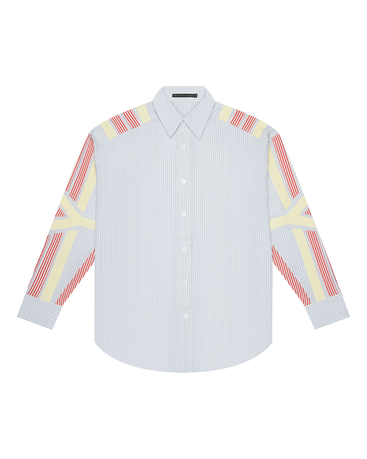 Seersucker Pinstripe Skiing Shirt