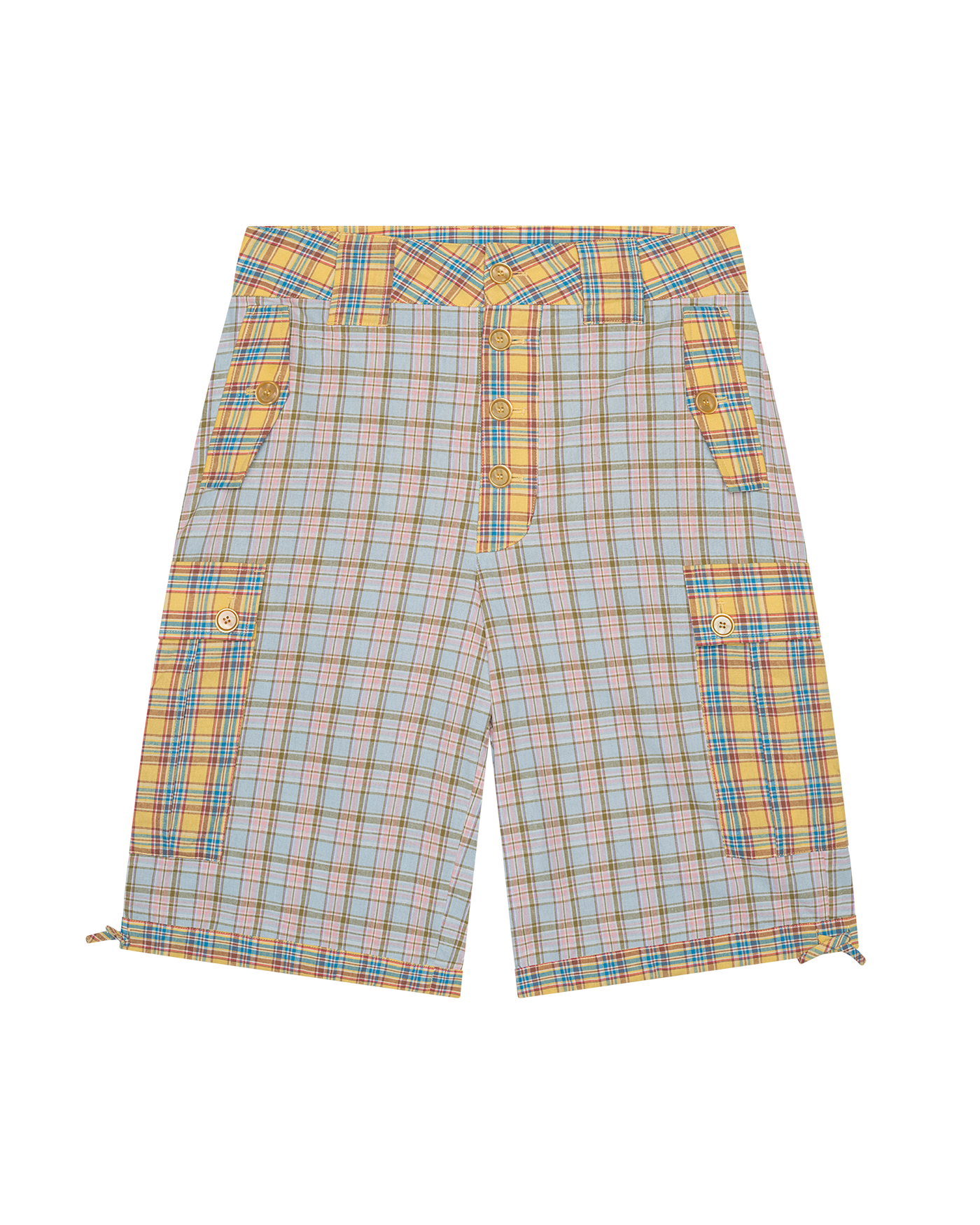 Plaid Cargo Shorts