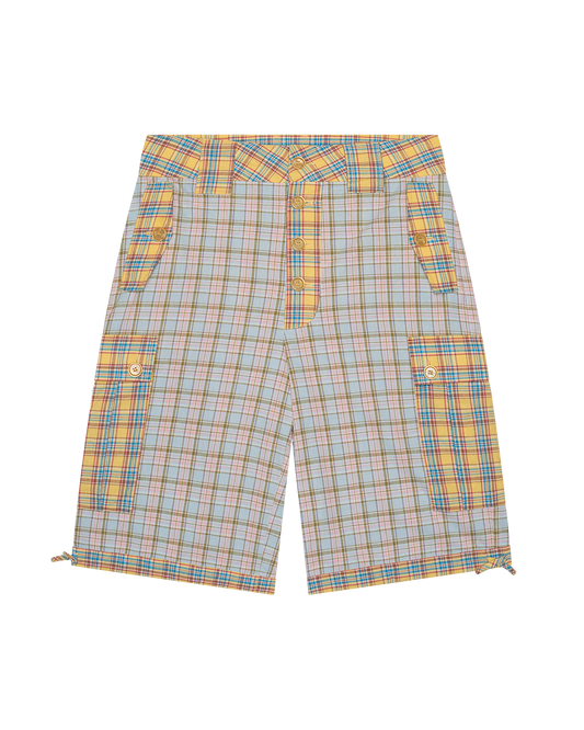 Plaid Cargo Shorts