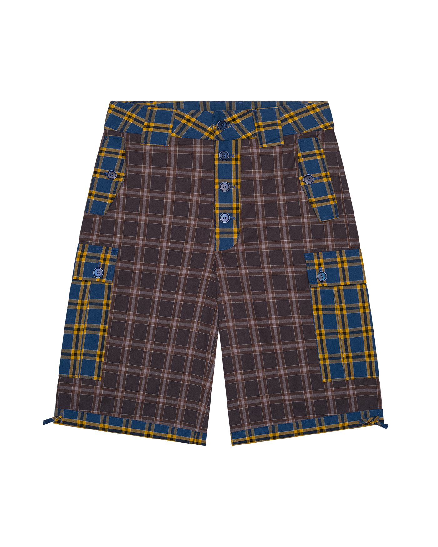 Plaid Cargo Shorts