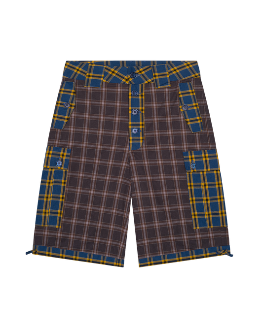 Plaid Cargo Shorts