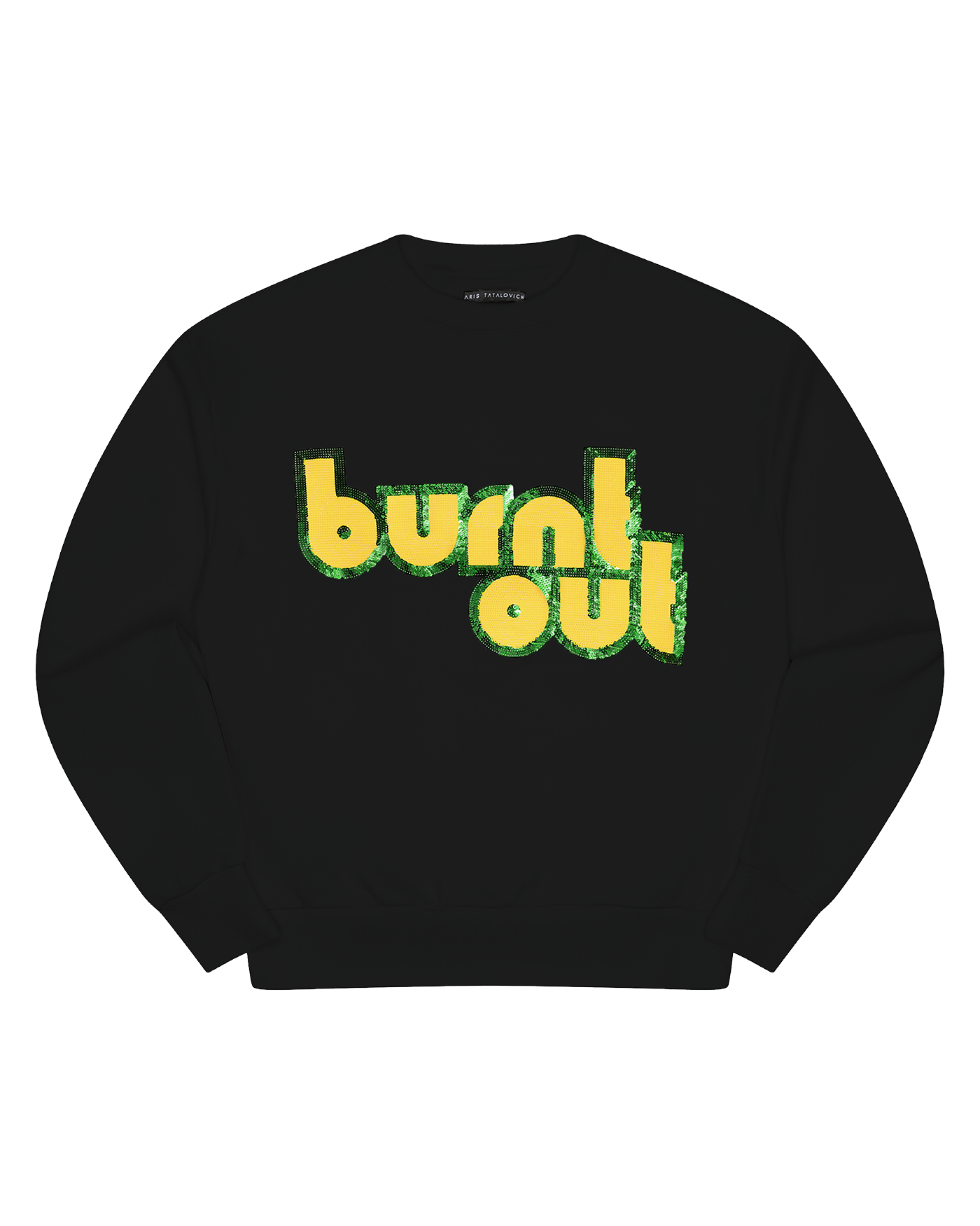 Burnt Out Sequin Crewneck