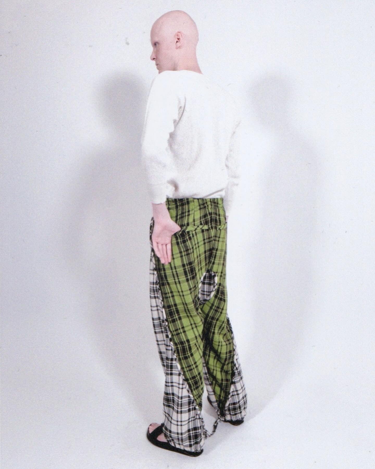 Plaid Piping Lounge Pants