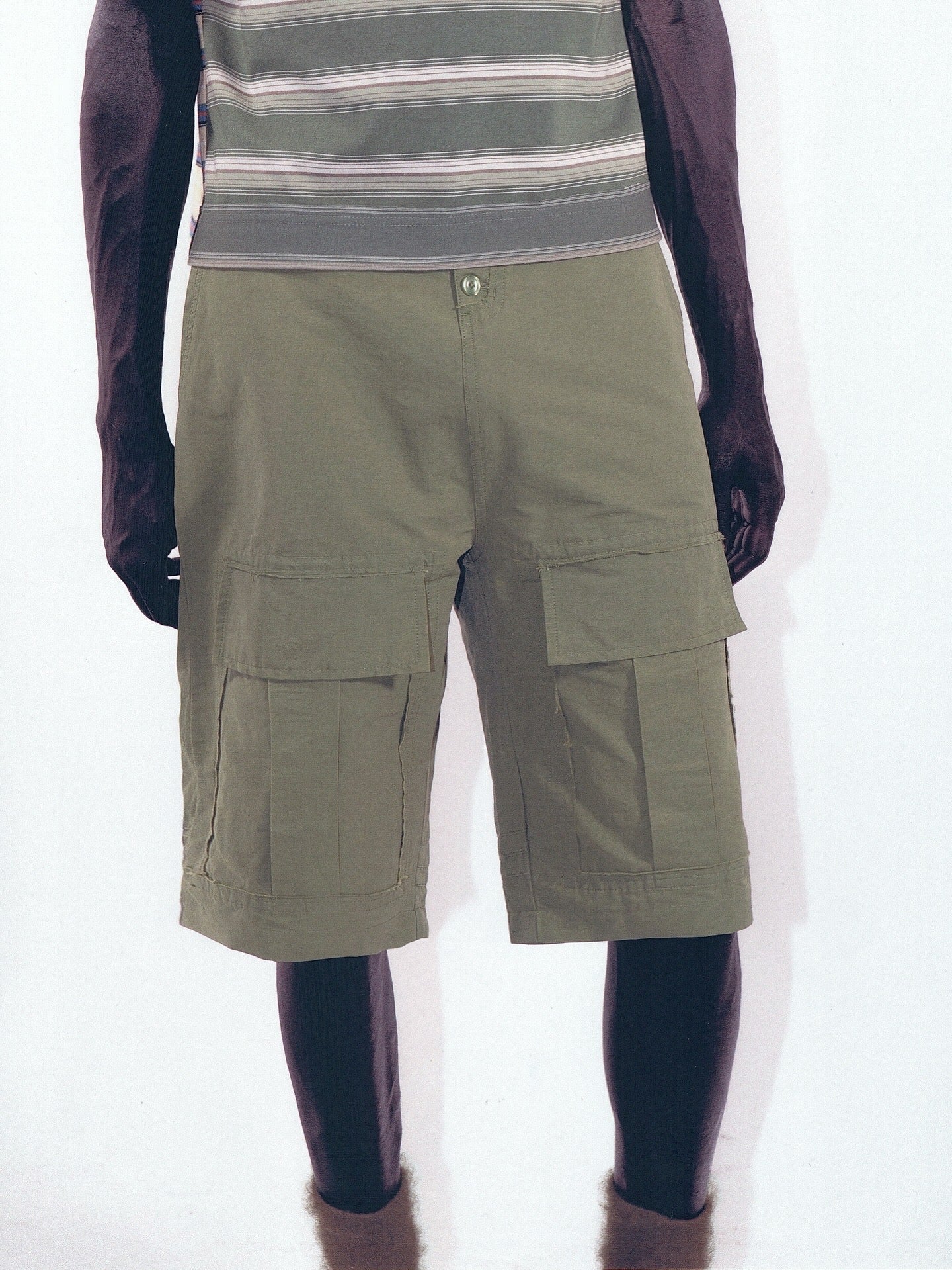 Cut Out Cargo Shorts