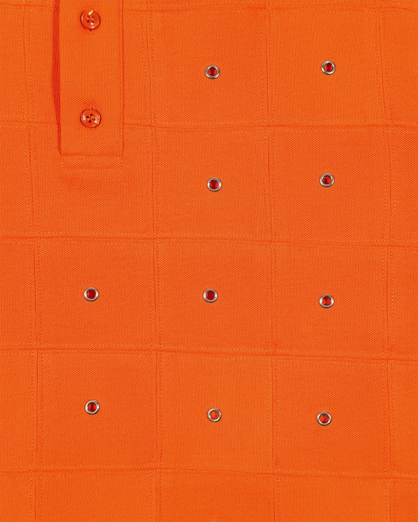 Eyelet Patchwork Polo