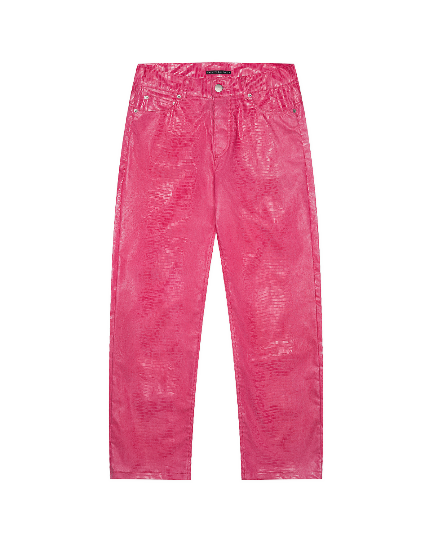 Alligator Coated Denim Jeans