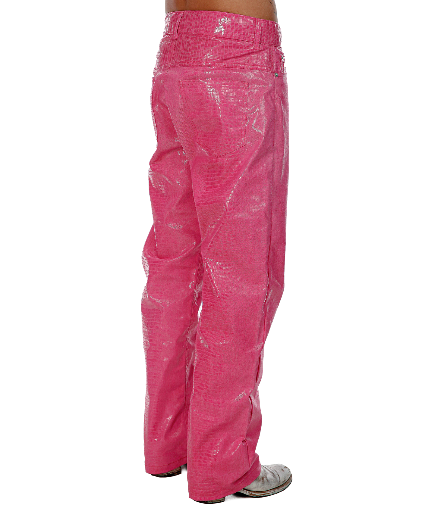 Alligator Coated Denim Jeans