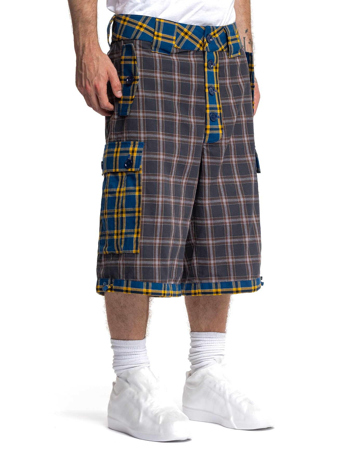 Plaid Cargo Shorts
