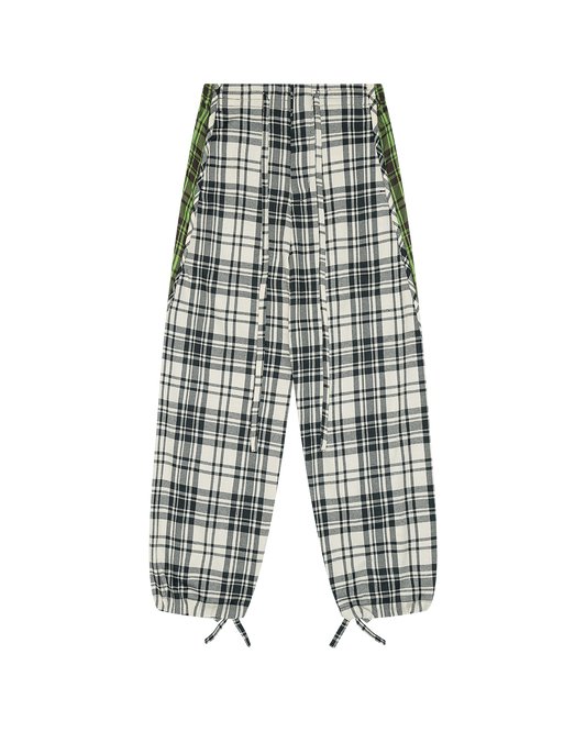 Plaid Piping Lounge Pants
