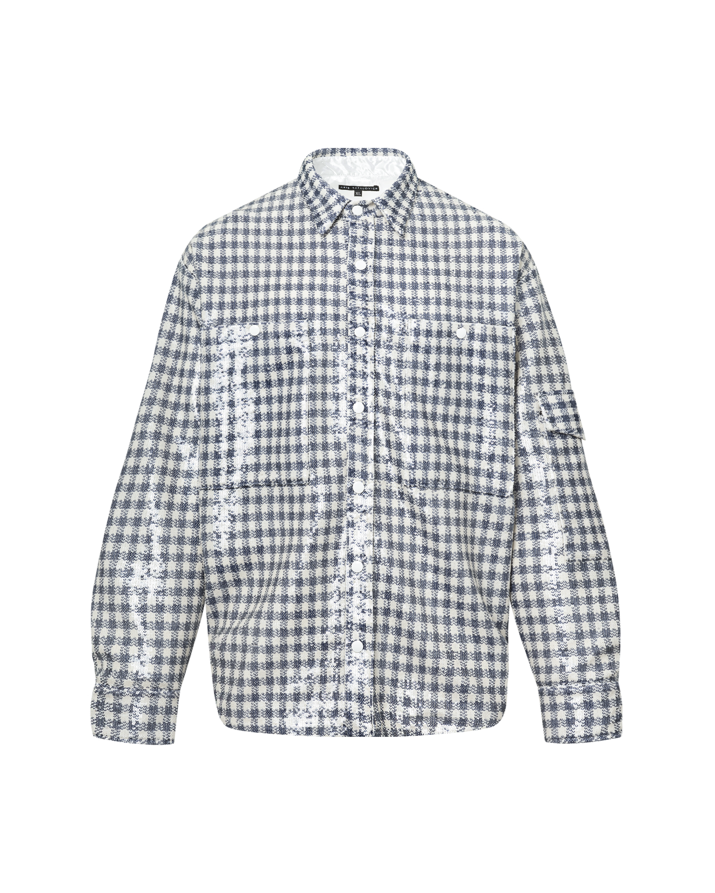 Sequin Plaid Shirt